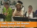 after an 81 hiatus, the university of maine at machias ukulele club has reformed. the group recently raised $1200 so they could attend a ceidlihl in nova scotia.....and have funds to return home again. 

professor gene nichols is shown playing the saw on the song somewhere over the rainbow from the wizard of oz.  a protest and original song are also performed by the group which did the performance at the center street congregational church in machias on october 20, 2007.

there is a companion video clip. 14 videos are presently on youtube and you can visit www.sunrisecounty.com  for even more information and photos.

have a great day, and take it away professor nichols