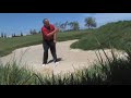 Golf tip on sand play