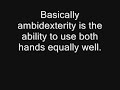 ambidextrous writing