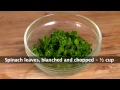 Spaghetti in Spinach Sauce