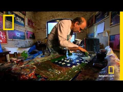autistic - Taboo: Strange Behavior : SUN JUN 24 at 10p et/pt : http://channel.nationalgeographic.com/channel/taboo/ For Larry, painting is language — through his art, h...