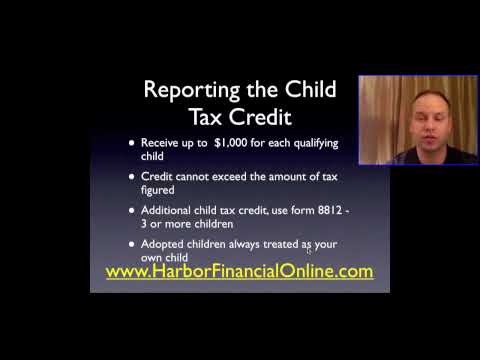 2010 Child Tax Credit Amount Worth Up to $1K per Qualifying Child, Highlights Harbor Financial