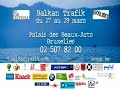 du 27 au 29 mars � bruxelles, deuxi�me �dition du festival balkan trafik, le festival d�di� aux sonorit�s et images de l'europe du sud-est.
musiques traditionnelles et electro, cin�ma et cirque des balkans d�barquent au palais des beaux-arts. 
avec entre autres : burhan ��al, melodrom, mitsoura,  ivo papasov,  ljiljana buttler et le gagnant de la trompette d'or du festival de guca 2007. sans oublier les 2 cr�ations 100% balkan trafik:tirana brussels et balkan zirkus.eu.