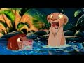 Simba and Nala- love. Lyrics: The sweet caress of twilight There's magic everywhere And with all this romantic atmosphere Disaster's in the air Can you feel the love tonight? The peace the evening brings The world, for once, in perfect harmony With all its living things So many things to tell her But how to make her see The truth about my past? Impossible! She'd turn away from me He's holding back, he's hiding But what, I can't decide Why won't he be the king I know he is The king I see ...