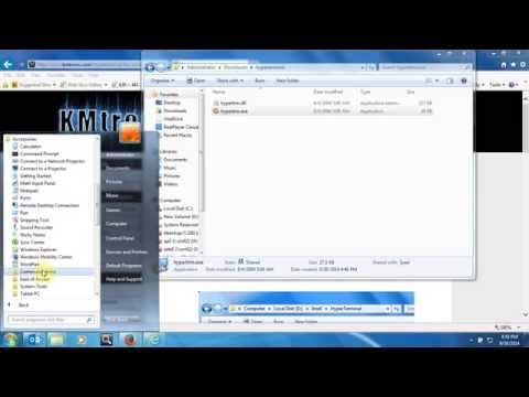 how to hyperterminal in windows 7