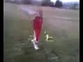CEDRIC JUST HAVING FUN.  JUMPING ROPE AND HURDLES MAY NOT MIX TO SOME, BUT CED WILL MELT THEM TOGETHER IF HE HAS TOO.