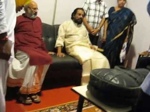 YESUDAS - RARE MOMENTS! - Legendary singer K J Yesudas waiting in the greenroom before his concert in Bangalore (INDIA). Recorded on May 13, 2013.