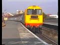 class 20 20215 & 20142 shunting stock at Llandudno 9.9.91