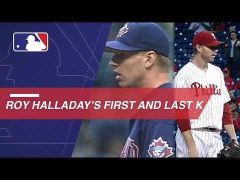 Video: A look at Halladay's first and last career strikeouts
