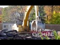 Cat 345B L excavator in action