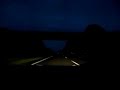 Mercedes - Benz SL 350 on German Autobahn while raining