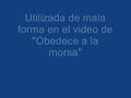 Musica original de Barney del video de obedece a la morsa