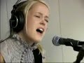 tina dickow with acoustic version of on the run live from danish radioshow.