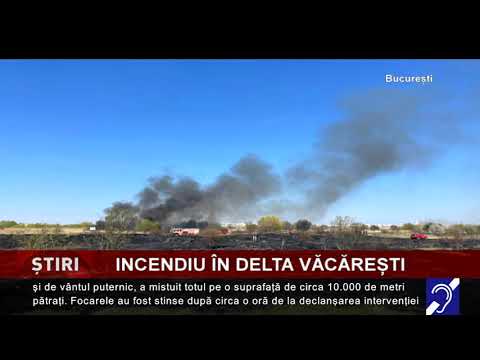 Incendiu în Delta Văcărești