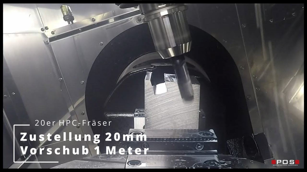 POS 5-axis machining center - Roughing with safety and reserves - The POSmill H-series 5-axes