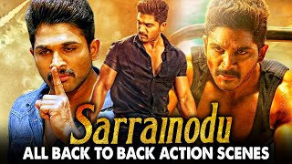 Sarrainodu All Back To Back Action Scenes Hindi Du