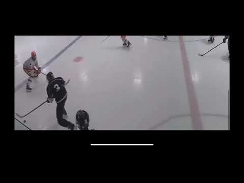 Brock Bisler with big hip check