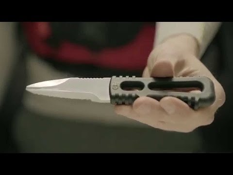 how to attach dive knife to bc