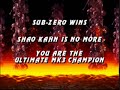 Unmasked Sub-Zero tactic against Noob Saibot