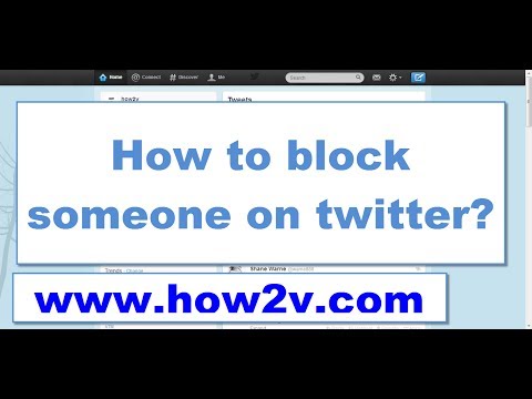 how to i block someone on twitter