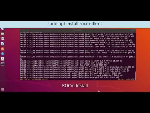ROCm AMD Radeon driver Install Linux Ubuntu 18.xx AMD Vega