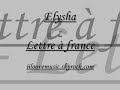 Elysha - Lettre à France Elysha - Lettre à France