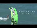 will james, blade's rider, riding a huge wave