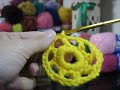 Croche - Cachecol Square�s Floral - Parte 01