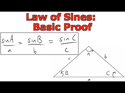 how to prove the law of sines
