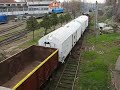 Manevre cu vagoane in zona depoului Timisoara