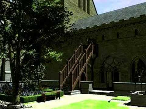 Valle Crucis Abbey 3D Animation Fly by