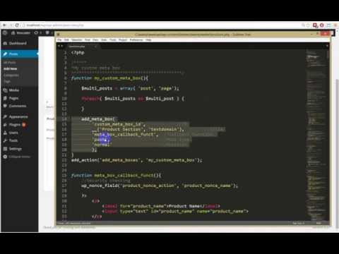 how to add meta box in wordpress