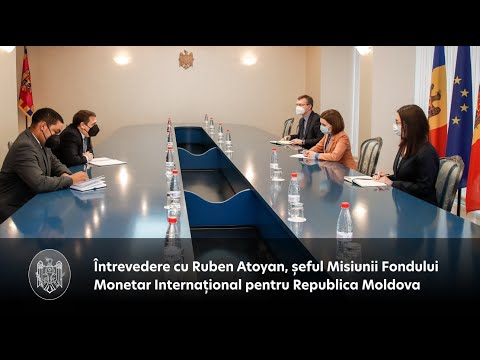 Президент Майя Санду провела дискуссию с главой миссии МВФ в Молдове 