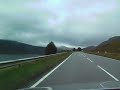 Driving in Scotland Between Inverness and Dornie