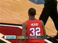Sam Perry blocks dunk