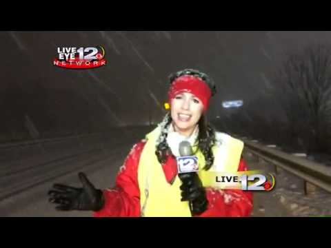 A Reporter Was Talking About How Dangerous the Roads Were . . . When a Truck Crashed Right Behind Her