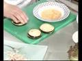 Berenjenas rellenas de jamón de york y queso