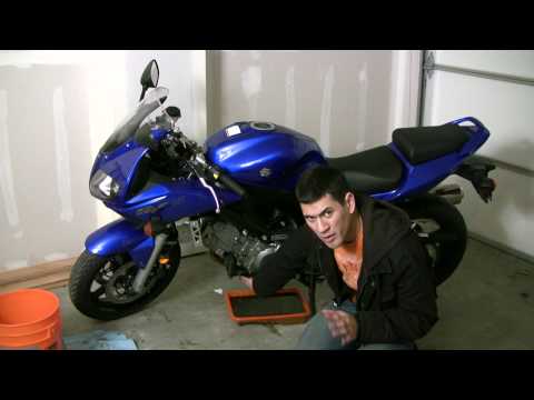 how to drain oil from a motorcycle