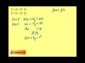Solving Simultaneous Equations by Elimination Example 2