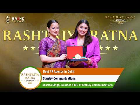 Stanley Communications Wins Best PR Agency in Delhi at RRS 2026 | Rashtriya Ratna Samman 2026