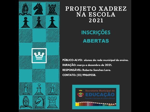 Projeto Xadrez Escolar desenvolve oficinas e clubes em escolas do