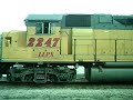 LLPX leaser #2247 and UP #373 lead the local into the yard