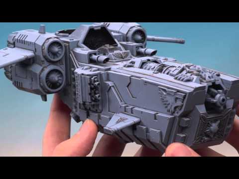 Space Wolves - How to paint the Stormfang Gunship (Part 1 of 3).