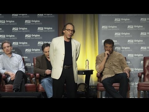 Krauss - Link to Part 2 (of 2): http://www.youtube.com/watch?v=40YIIaF1qiw The Origins Project at ASU presents the final night in the Origins Stories weekend, focusin...