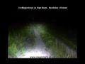 2 Magicshine bike lights on High Beam (about 1 400 lumens)
