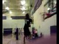 Windmill thrown from behind Backboard