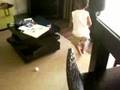 Teaching Little Cousin How To Lean and Walk 