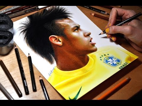 how to draw neymar