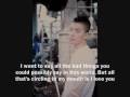 Kim Jo Han feat. Tae Yang - I Should Have Loved You Just A Little [Eng. Sub]