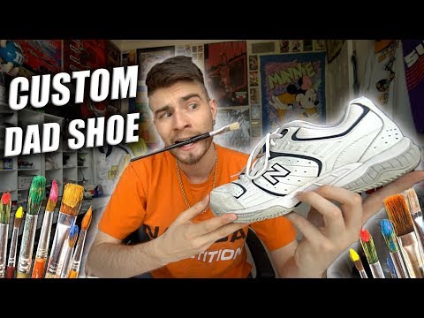 How to Customize Thrifted Dad Shoes! Full Tutorial Ft. New Balance 654